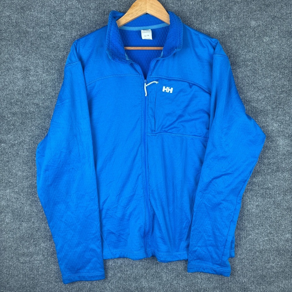 Helly Hansen Vertex Stretch Midlayer Full Zip‎ Jacket Mens XL Blue 56028